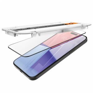 Spigen Glas.TR EZ Fit iPhone 15 Pro Max kit de instalare folie de protecție ecran - Spigen Folii protecție