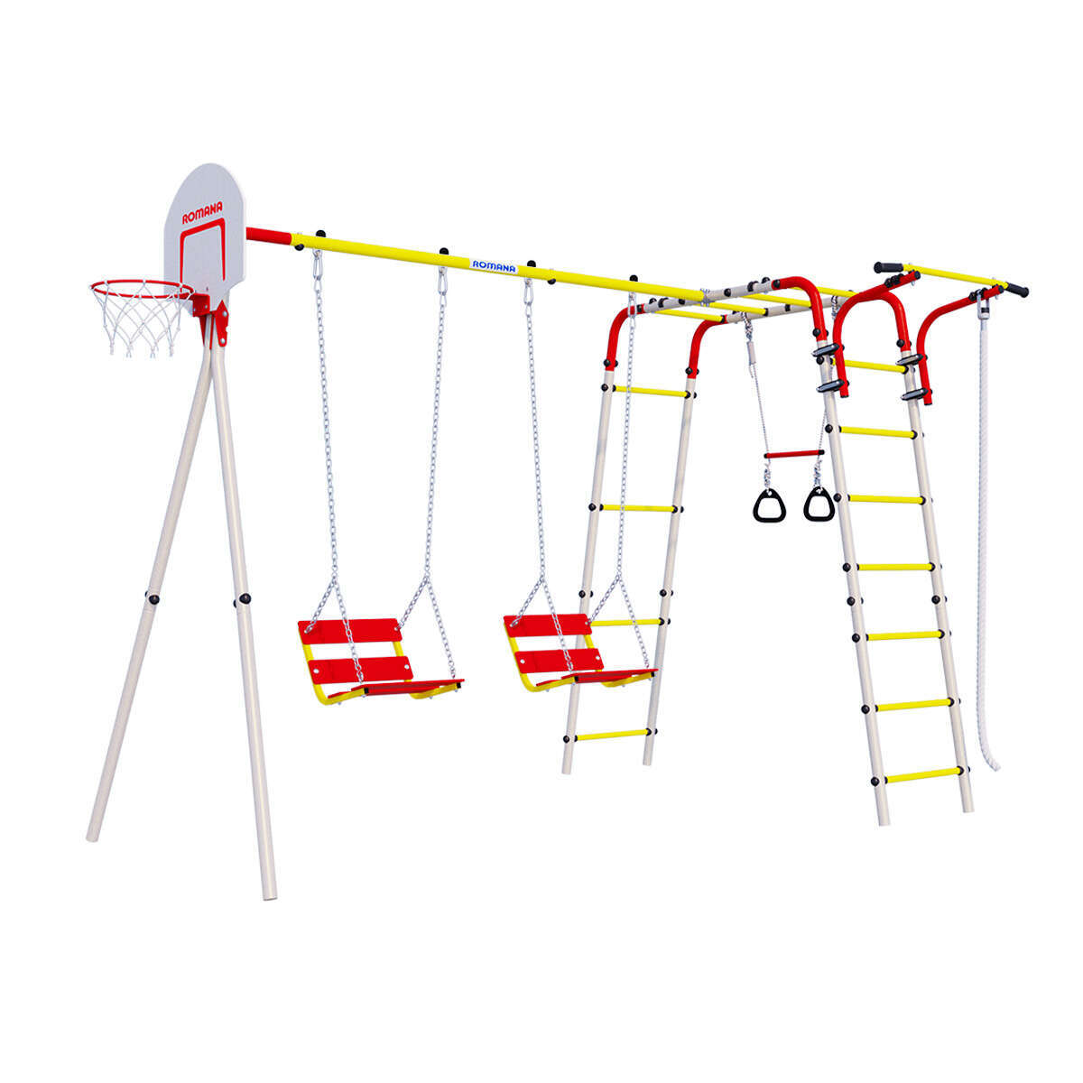 Kometa Acrobatic Garden Playground with Basketball Board - Various