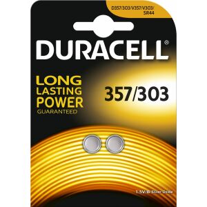 Duracell 357/303 ezüst-oxid gombelem, 2 darabos csomag - Duracell