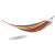 Funfit Prémium double hammock with rainbow stripes, yellow and red, isolated on white background