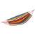 Funfit Prémium double hammock with rainbow stripes, yellow and red, isolated on white background