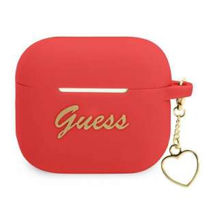 Guess GUA3LSCHSR AirPods 3 borító piros/piros Szilikon Charm Heart Collection