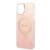 Zestaw bezprzewodowej ładowarki i etui Guess GUBPP14MH4EACSP do iPhone'a 14 Plus 6,7 cala, różowy, różowy, twardy, zgodny z MagSafe, druk 4G 85204431