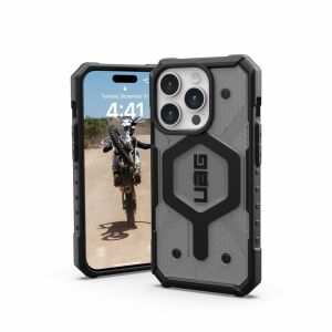 UAG Pathfinder Magsafe - Schutzhülle für iPhone 15 Pro, kompatibel mit MagSafe (ash) 134290628 - Handyhüllen