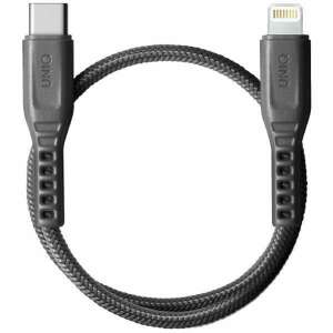 Uniq Flex USB-C - Lightning kábel, 30cm, szürke - Lightning kábel
