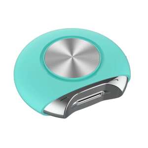 Unghie electrica AOVO 2 in 1 taiere si pilire profesionala, automata, manichiura, portabila, albastra, cu baterie AAA