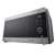 LG MH6565CPS 25L 1000W Smart Inverter Microwave Oven with Healthy Fry, Grill, Black-Stainless Steel, angled view