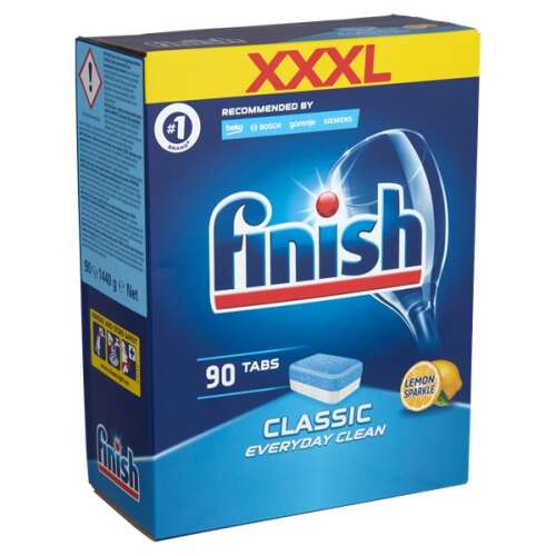 Finish Classic 90 buc/cutie de tablete de spălat vase cu lămâie