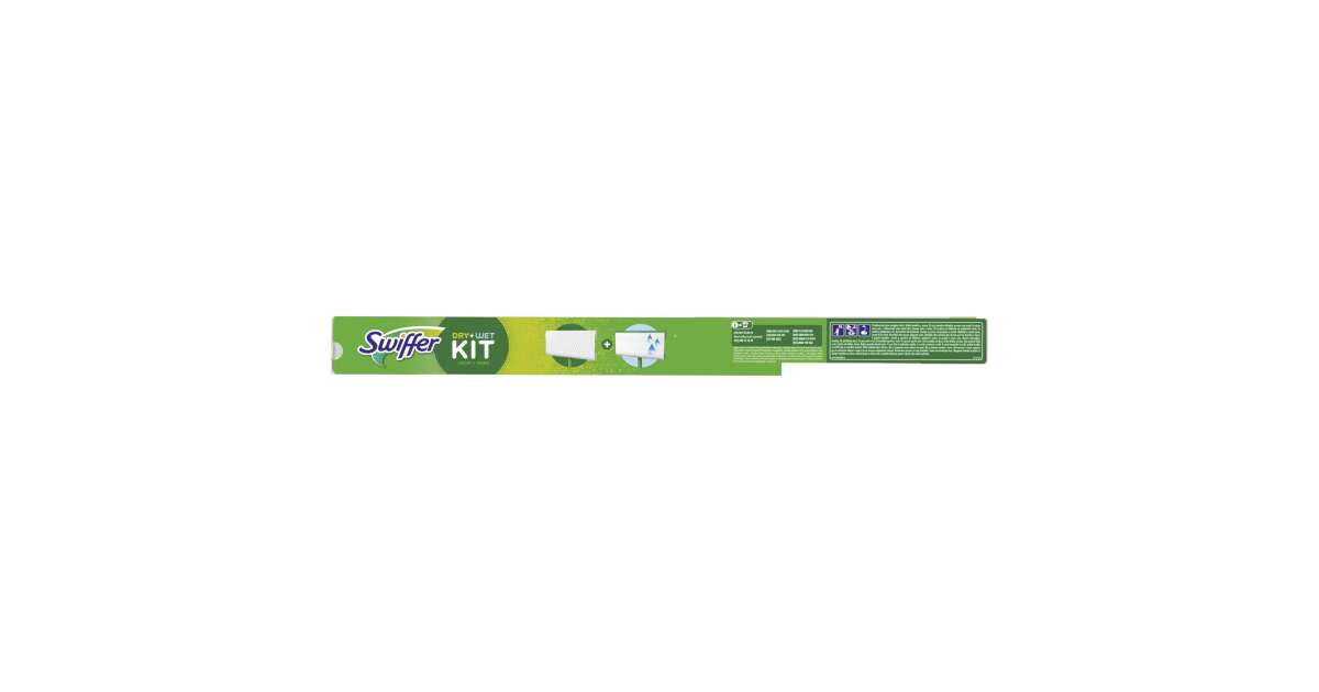 Swiffer Sweeper Starter Kit - 1pc Mop + 8pc dry and 3pc wet wipes Refill