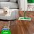 Swiffer Sweeper collecting pet hair from hardwood floor