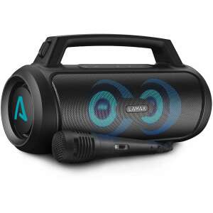 LAMAX PartyGo1 Bluetooth Lautsprecher 100W Karaoke Funktion mit Mikrofon 93957673 Bluetooth Lautsprecher
