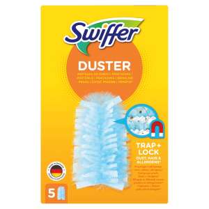 Swiffer Duster refills, 5 pack, trap and lock dust, hair and allergens, made in Germany - Portraits