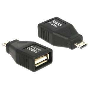 Delock 65549 Adapter USB Micro B męski > USB 2.0 żeński OTG - Konwerter USB