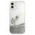 Husa de protectie Guess Liquid Glitter Vintage Script pentru Apple iPhone 12 mini, Argintiu 91052232