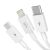 Quick Charge USB to M+L+C Baseus Superior Data 3.5A 1m (White) 85384684