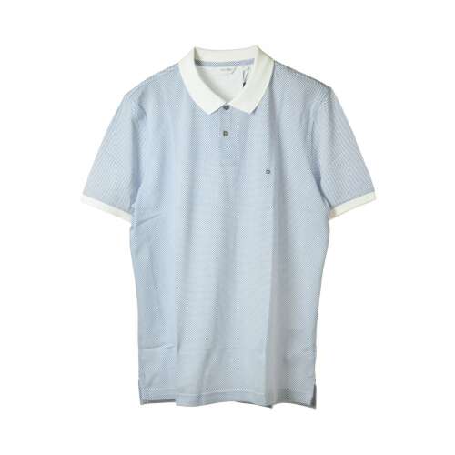Calvin Klein kék mintás férfi ingpóló – L 33491220