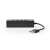 NEDIS UHUBU2420BK USB hub USB-A Dugasz | 4x USB A Female | 4-Port port(s) | USB 2.0 | USB-áramellátású 85512761