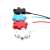 5-way 3.5mm Jack audio splitter adapter in black, blue, red, and white colors
