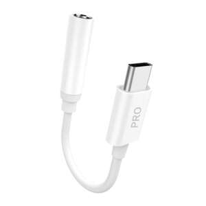 Adapter Dudao L16CPro USB-C do Jack 3.5mm - Biały - Konwerter USB