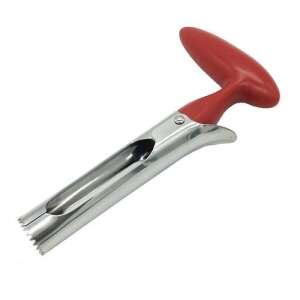 Jadrovač a krájač jabĺk z nehrdzavejúcej ocele s červenou rukoväťou - Kuchynské pomôcky