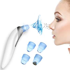 Aspirator pentru puncte negre, curățător de pori cu vid, cu 4 capete diferite, pentru eliminarea punctelor negre și curățarea porilor - Dispozitiv de îngrijire facială