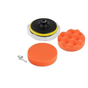 Autó polírozó szett 3 párnával és fúró adapterrel - Polírozógép