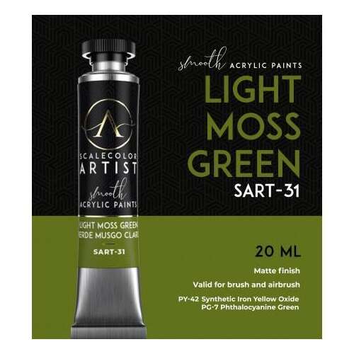 Scale 75: Artist Range - Light Moss Green,tubusos akrill festék 93396157 - Iskolai festék és festőkellék