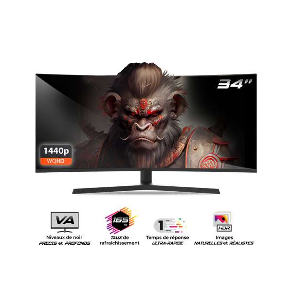 Spirit of Gamer Monitor 34" - EPIC 34" (VA, 21:9, 3440x...