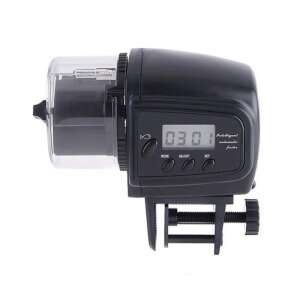 Automatic Fish Feeder with LCD Display, Battery-Powered