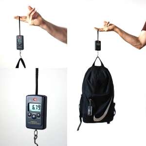 Digital hanging scale, luggage scale, travel scale, 20g-40kg capacity, for weighing luggage, backpacks, and other items - Luggage Accessory