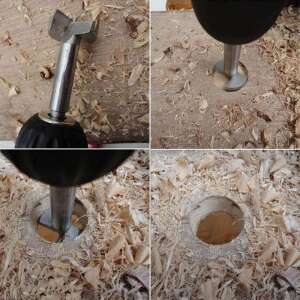 5 darabos Forstner fúrófej készlet tiszta, precíz lyukak fúrásához fába, rétegelt lemezbe és puha műanyagba. A készlet tartalmaz 15mm, 20mm, 25mm, 30mm és 35mm méretű fúrófejeket. - Fúrók és csavarozó kiegészítő