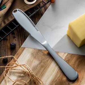 Stainless steel butter knife, perfect for spreading soft butter on toast or bread - Knife