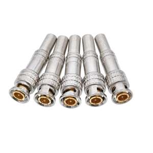 5 db aranyozott forrasztható BNC csatlakozó biztonsági kamerákhoz - BNC kábel