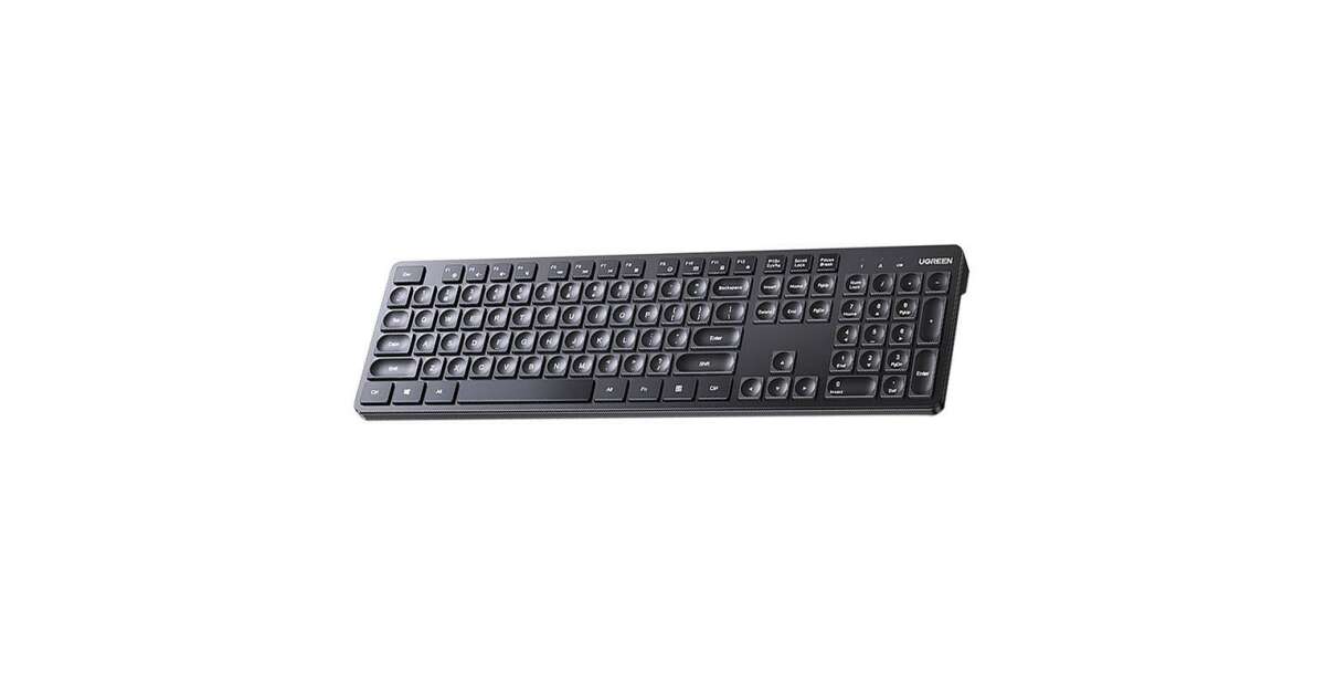 Wireless Membrane Keyboard UGREEN KU004 2.4G (Black) | Pepita.hu