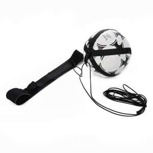Soccer trainer, football training equipment, soccer ball trainer, black and white, 5 meter cord, adjustable waist belt,  for practicing ball control and shooting - Outdoor Skill Game