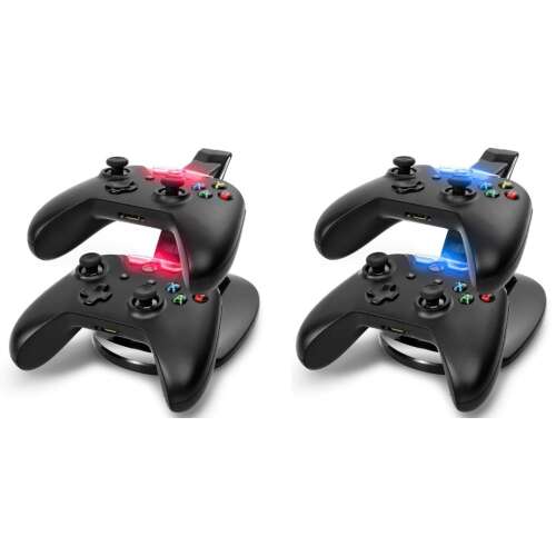 Xbox One kontroller kettős töltőállomás, LED kijelzővel - Dual