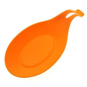 Pomarančový silikónový stojan na lyžicu, tepelne odolný, do kuchyne - Kuchynské pomôcky