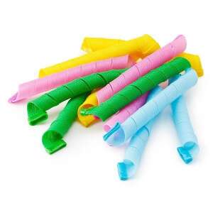 Set of 18 colorful hair curlers for creating natural curls - Hair curler