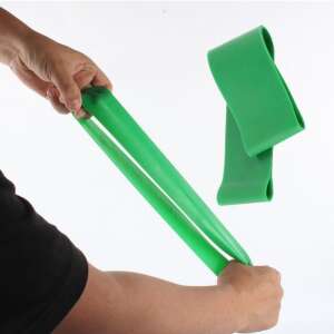 Green resistance band for fitness, stretching, and exercise - Home workout