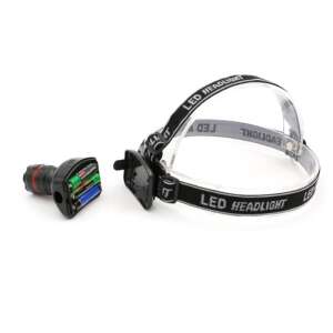 LED headlamp with adjustable strap and battery compartment - Flashlight & Headlamp