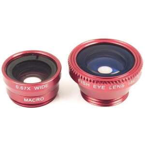 3 in 1 phone lens kit, wide angle, macro, fish eye lens - Mobile Phone Lens Attachment