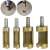 Titanium coated dowel drill bit set for wood, 4 sizes