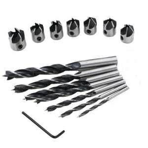 Burghiu lemn, set de burghie pentru lemn 7 piese (cu tijă reglabilă) 51238611 - Construcții și renovări