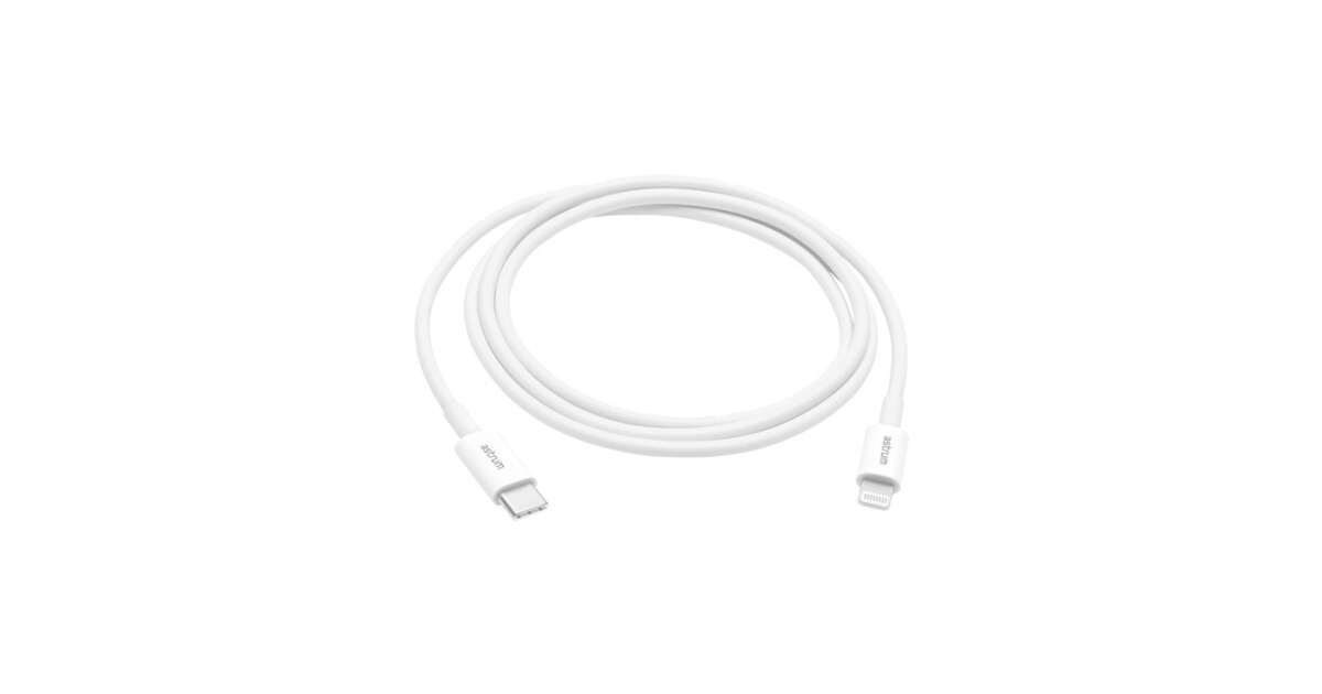 Astrum AC312 fehér Lightning (8Pin) - Type-C gyorstöltő adatkábel 20W 3A, MFI engedéllyel, 1M 85646926