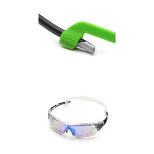Curea de ochelari din silicon verde pentru sport, alergare, ciclism și alpinism