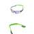 Curea de ochelari din silicon verde pentru sport, alergare, ciclism și alpinism