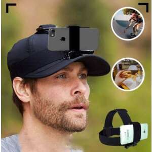 Kopfband-Telefonhalter für GoPro und Smartphone, verstellbar, 270 Grad Drehung, freihändiges Videoaufnehmen, mit Anwendungsbeispielen - Kopftücher, Kopfbänder