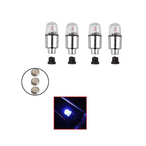 4 db LED szelepsapka kerékpárokhoz, autókhoz és motorokhoz