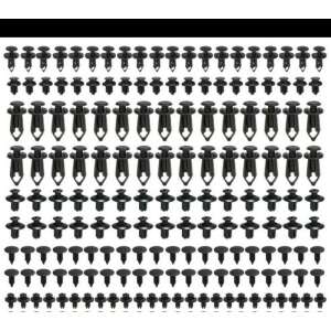 Car body clips, plastic fasteners, car body clips set, 190 pieces, black, car body clips for fixing, car body clips for car, car body clips for plastic parts, car body clips for interior, car body clips for exterior - Car Care Tool