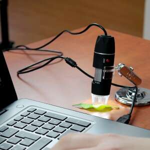 USB digital microscope with stand, 500x magnification, for viewing small objects - Other Computer Accessory